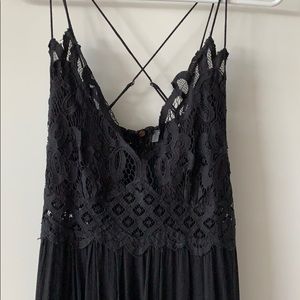 Free People Black Mini Dress